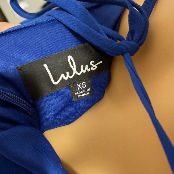 Lulus size Xs full length maxi dress, formal/semi blue - Picture 4 of 4